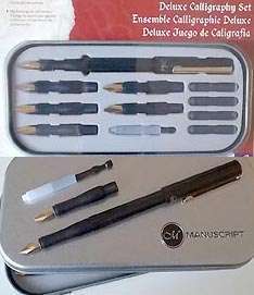 Osmiroid Vintage Italic Medium Left Hand screw in nib-Also fits Esterbrook Pens 